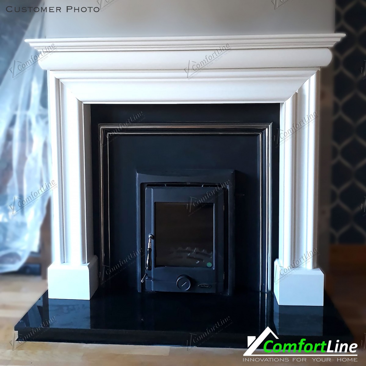 Wexford Marble Fire Surround, Ancona Fireplace Comfortline Ireland